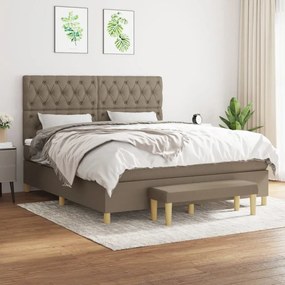 ΚΡΕΒΑΤΙ BOXSPRING ΜΕ ΣΤΡΩΜΑ TAUPE 160X200 ΕΚ. ΥΦΑΣΜΑΤΙΝΟ 3137409