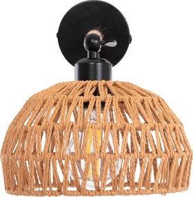 ΑΠΛΙΚΑ ΤΟΙΧΟΥ GLIDE HM4475 ΜΕΤΑΛΛΙΚΗ ΒΑΣΗ-ΣΧΟΙΝΙ- [Ε27] 22x22x35-21Υεκ.