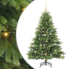 vidaXL Τεχνητό Χριστουγεννιάτικο Δέντρο Πράσινο 150 cm ΠΕ και PVC