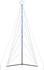 vidaXL Χριστουγεννιάτικο δέντρο LED 615 LED μπλε 404,5 εκ.