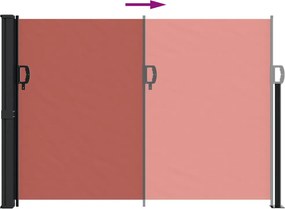 vidaXL Σκίαστρο Πλαϊνό Συρόμενο Τερακότα 140 x 600 εκ.