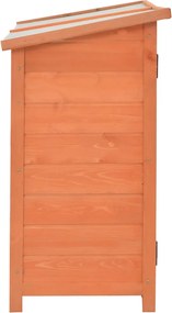 vidaXL Αποθήκη Κήπου 128x42x91 εκ. Ξύλινη