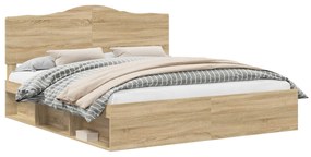 vidaXL Σκελετός Κρεβατιού Σονόμα 200 x 200 cm Στερεά ξυλεία πεύκου