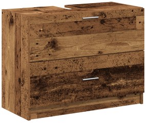 vidaXL Ντουλάπι νιπτήρα  Παλιό Ξύλο 78x37x59 εκ. Τεχνητό Ξύλο