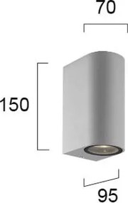 Απλίκα Εξωτερικού Χώρου Viokef Tilos Silver 4099602