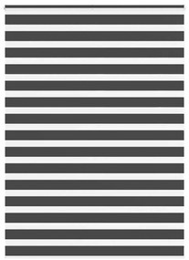 vidaXL Ζέβρα τυφλή Μαύρο Πλάτος υφάσματος 155,9 εκ. Πολυεστέρας