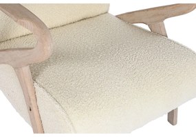 Κάθισμα Home ESPRIT Λευκό Φυσικό 57 x 55 x 85 cm