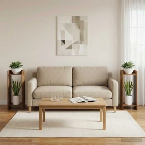 vidaXL Βάση φυτών 2 τεμ. Παλαιωμένο ξύλο 30 x 30 x 80 cm