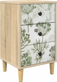 vidaXL Κομοδίνο GOTHA Sonoma Δρυς 36 x 33 x 60 εκ Επεξεργασμένο Ξύλο