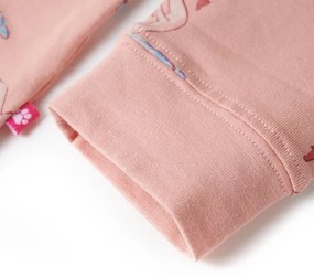Πιτζάμες Παιδικές Μακρυμάνικες Ανοιχτό Ροζ 104 - Ροζ
