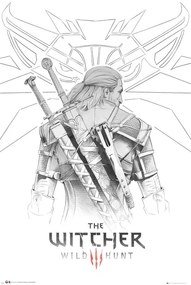 Αφίσα The Witcher - Geralt Sketch, (61 x 91.5 cm)