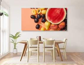 Εικόνα ζουμερά καλοκαιρινά φρούτα - 120x60