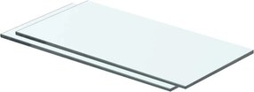 vidaXL Ράφια Πάνελ 2 τεμ. Διάφανα 40 x 15 εκ. Γυάλινα