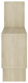 vidaXL Ράφι Τοίχου Σχήμα Αυτοκιν. Sonoma Δρυς 82x15x51 εκ. Επεξ. Ξύλο