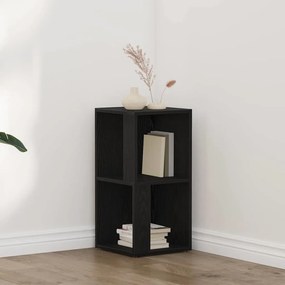 vidaXL Γωνιακά ράφια Μαύρη Οξυά 33 x 33 x 67 cm Επεξεργασμένο ξύλο