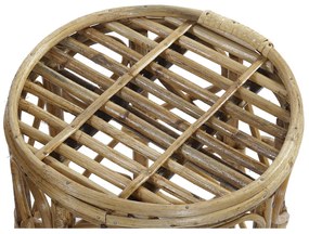Σετ με 3 τραπέζια DKD Home Decor 39 x 39 x 41 cm Φυσικό λυγαριά