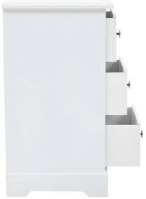 vidaXL Κομοδίνο 35 x 32 x 59 εκ. από MDF και Ξύλο Πεύκου