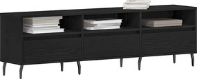 vidaXL Ντουλάπι TV Μαύρη Οξυά 150 x 30 x 44,5 εκ. Επεξεργασμένο ξύλο