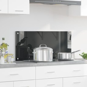 vidaXL Πίσω Πάνελ Κουζίνας Σκούρο γκρι 90 x 40 x 0.6 εκ.