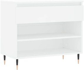 vidaXL Παπουτσοθήκη Λευκή 70 x 36 x 60 εκ. από Επεξεργασμένο Ξύλο