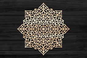 Intra απο ξύλο plywood 3mm-4mm πάχος 3D Mandala για Cricut Δίασταση 30x30 cm INTRAFABR-69582498