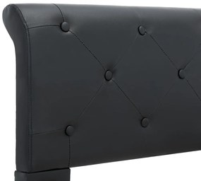 vidaXL Πλαίσιο Κρεβατιού Μαύρο 160 x 200 εκ. από Συνθετικό Δέρμα