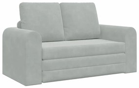 vidaXL Κρεβάτι καναπές Ανοιχτό γκρι 148 x 71 x 83 εκ. Βελούδο