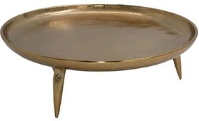 Διακοσμητικός Δίσκος 934-124-033 28x9cm Gold Μέταλλο