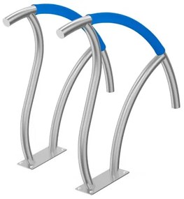 VEVOR Pool Handrail 2 PCS 30x30in Stainless Steel with Base Plate for Spas