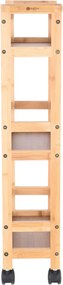 Τρόλεϊ/Ραφιέρα 3 Θέσεων (36x15x74) Estia Bamboo Essentials 01-27575