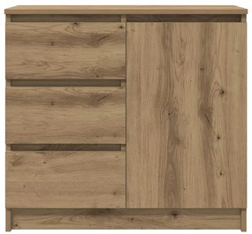 vidaXL Συρταριέρα με Συρτάρια Τεχνίτης Δρυς 71x35x65 εκ. Επεξ. Ξύλο