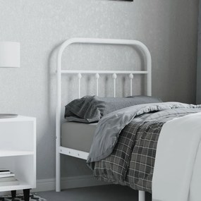 vidaXL Ανταλλακτικό κεφαλάρι Λευκό 75 εκ. Μεταλλικό