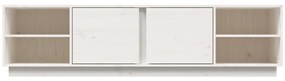 vidaXL Έπιπλο Τηλεόρασης Λευκό 156 x 40 x 40 εκ. από Μασίφ Ξύλο Πεύκου