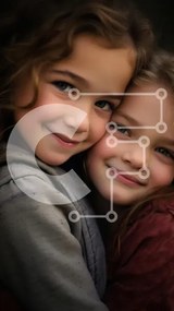 Intra Συλλεκτικό Ξύλινο Παζλ Plywood  4mm - Δύο νεαρά κορίτσια μοιράζονται μια χαρούμενη στιγμή Σε Ξύλινο Κουτί - Διαστάσεις Puzzle: 10x10 cm – 25 κομμάτια