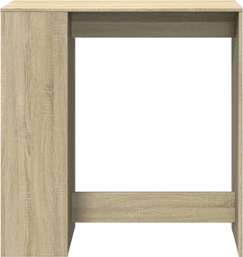 vidaXL Τραπέζι Μπαρ με Ράγες Sonoma Δρυς 101x40x103,5 εκ Επεξεργ. Ξύλο