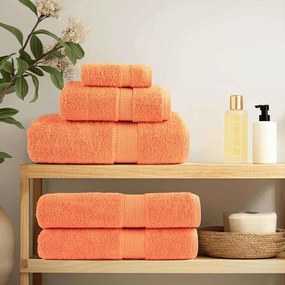 vidaXL a Πετσέτες Προσώπου SOLUND 4 pcs Πορτοκαλί Βαμβάκι