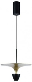 Κρεμαστό Φωτιστικό Οροφής LED 9W 230V 1000lm 120° IP20 Θερμό Λευκό Μαύρο με Χρυσό 10086 VTAC 10086 Μαύρο-Χρυσό