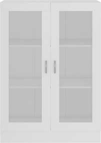 vidaXL Βιτρίνα Λευκή 82,5 x 30,5 x 115 εκ. Επεξ. Ξύλο