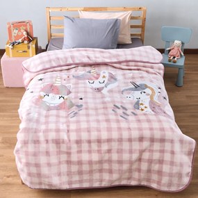 Κουβέρτα Βελουτέ Μονή (160x220) Kentia Kids Corno