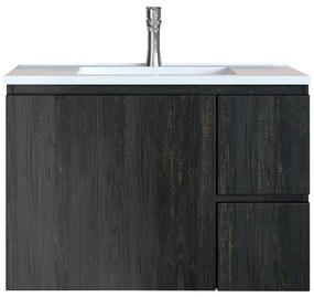 Έπιπλο Μπάνιου 80 εκ. με Νιπτήρα Χρώμα Pine Dark Sanitec Alba C 80