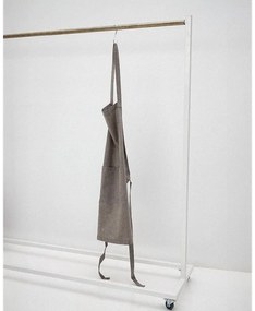 Μονόχρωμη Ποδιά Μπούστο Κουζίνας Chaves 70x85cm  Γκρι Σκούρο