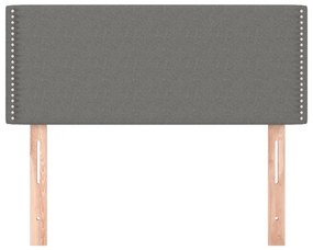 Κεφαλάρι Κρεβατιού Σκούρο Γκρι 90x5x78/88 εκ. Υφασμάτινο - Γκρι