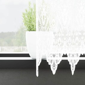 vidaXL Κουρτίνα Δαντέλας Λευκό 160 x 600 cm Πολυεστέρας