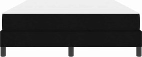 vidaXL Κρεβάτι με ελατήρια Μαύρο 140 x 190 cm ύφασμα