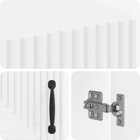 vidaXL Ντουλάπι Αποθήκευσης Μπάνιου HAARLEM Λευκό 59,5 x 31 x 80 εκ
