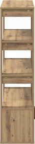 vidaXL Πλαϊνό γραφείο artisan δρυς 30 x 80 x 119.5 εκ