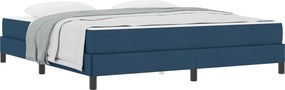 vidaXL Κρεβάτι με ελατήρια Μπλε 180 x 200 cm ύφασμα