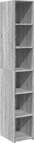 vidaXL Ντουλάπι Γκρι Sonoma 30x41x185 εκ. από Επεξεργασμένο Ξύλο
