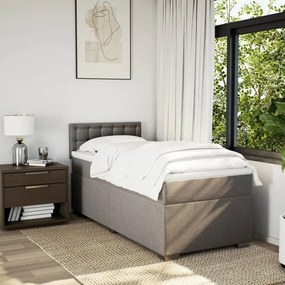 ΚΡΕΒΑΤΙ BOXSPRING ΜΕ ΣΤΡΩΜΑ TAUPE 90X190 ΕΚ.ΥΦΑΣΜΑΤΙΝΟ 3288061