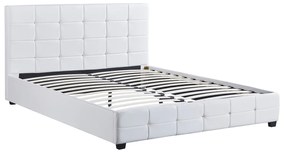 Κρεβάτι ArteLibre ABELIA Λευκό PU (Στρώμα 160x200cm)